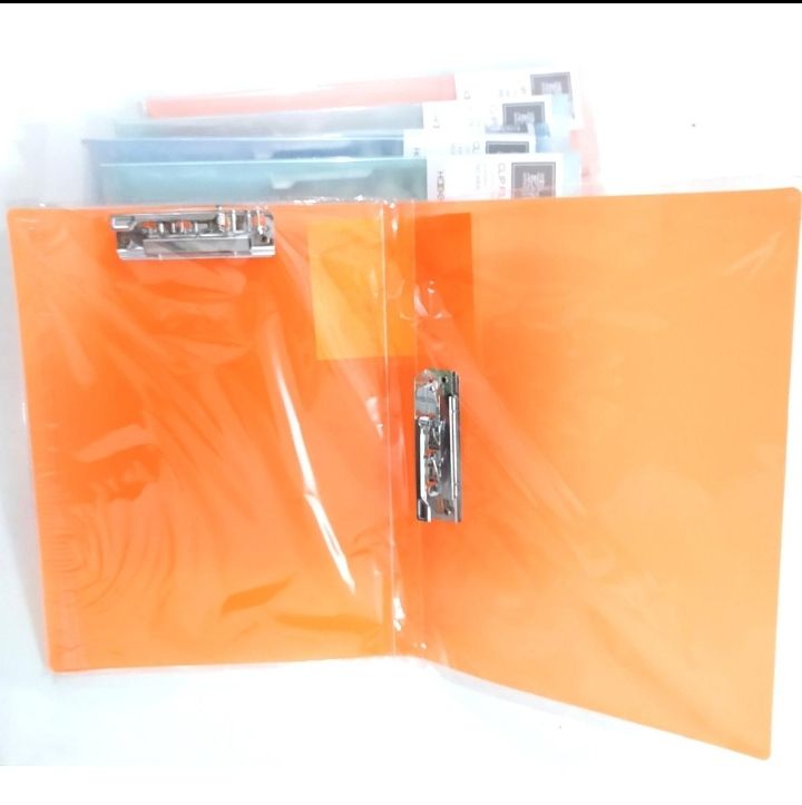 06 Pcs Double Clip File / Clip File / Two Cilp File for Office, School, Home & Multipurpose Use