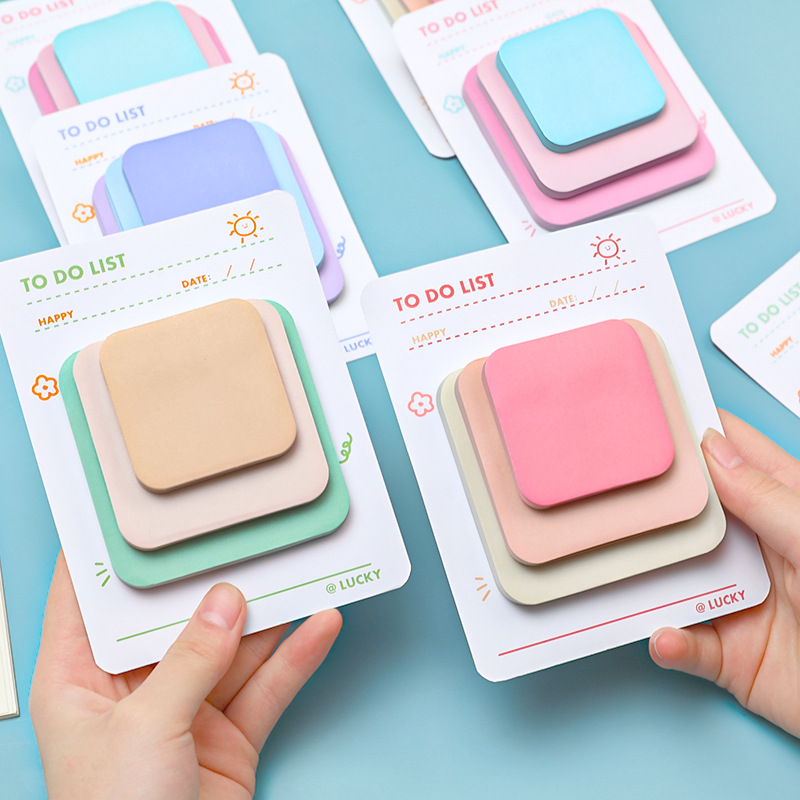 Cute Note, Color High-value Ins Wind Note Paper, Student Message N Times, Sticky Note Pad  Stationery  Kawaii. 
