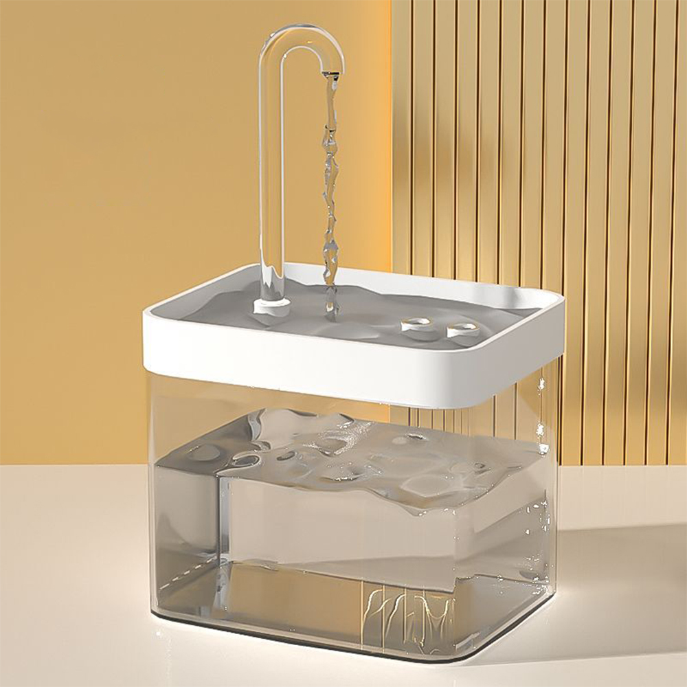 Cat Water Fountain Auto Filter Transparent Cat Drinker USB Electric Mute Recirculate Filtering Drinker for Cats Water Dispenser. 