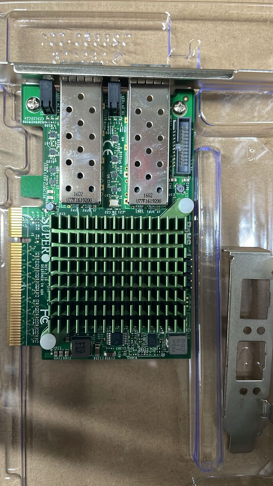 Supermicro AOC-STGN-I2S Dual Port 10GB SFP Intel 82599 Rev 2.0 Controller NIC E - Foto 10