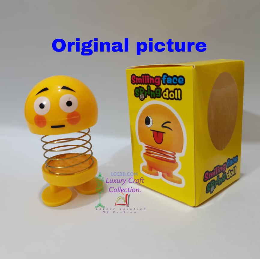 2  pieces large size Emoji spring toy. 