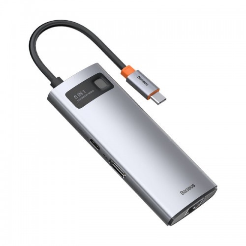 Baseus Metal Gleam Series 6-in-1 Multifunctional Type-C HUB. 