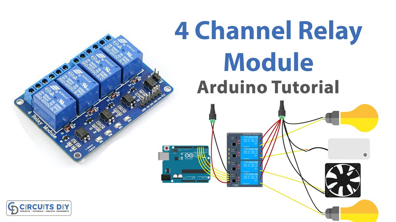 Arduino 4 channel relay module 4-channel relay control board with ...