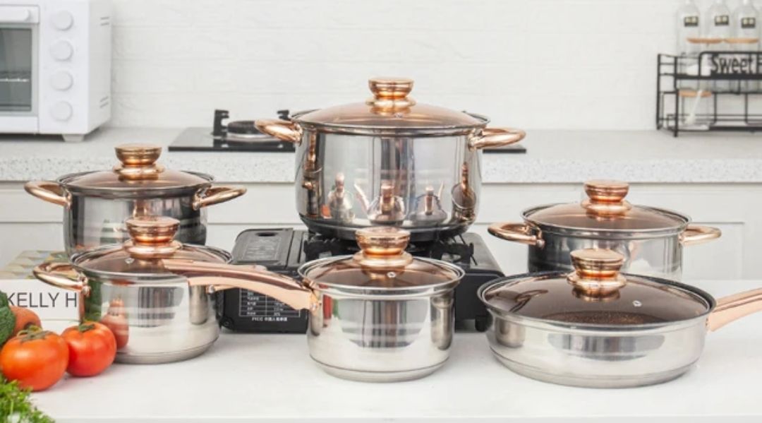 Kaisa villa 9 layer steel kaisa villa induction cookware set