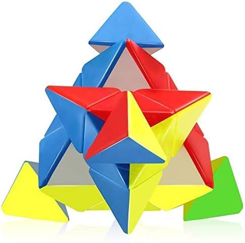 CuberSpeed Moyu MoFang JiaoShi Meilong Pyraminx stickerless Magic Cube Cubing Classroom Meilong Pyramid Speed Cube. 
