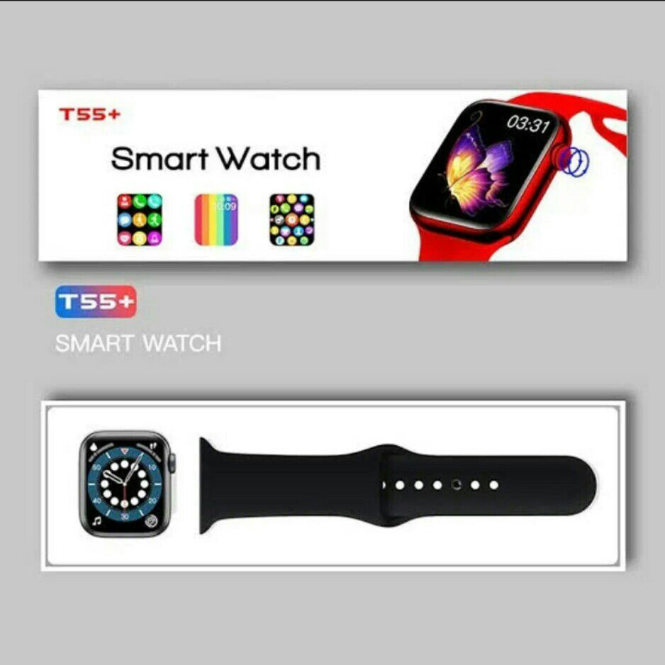Rectangular T55 Plus Smartwatch T55 Plus Smart Watch Bluetooth Call