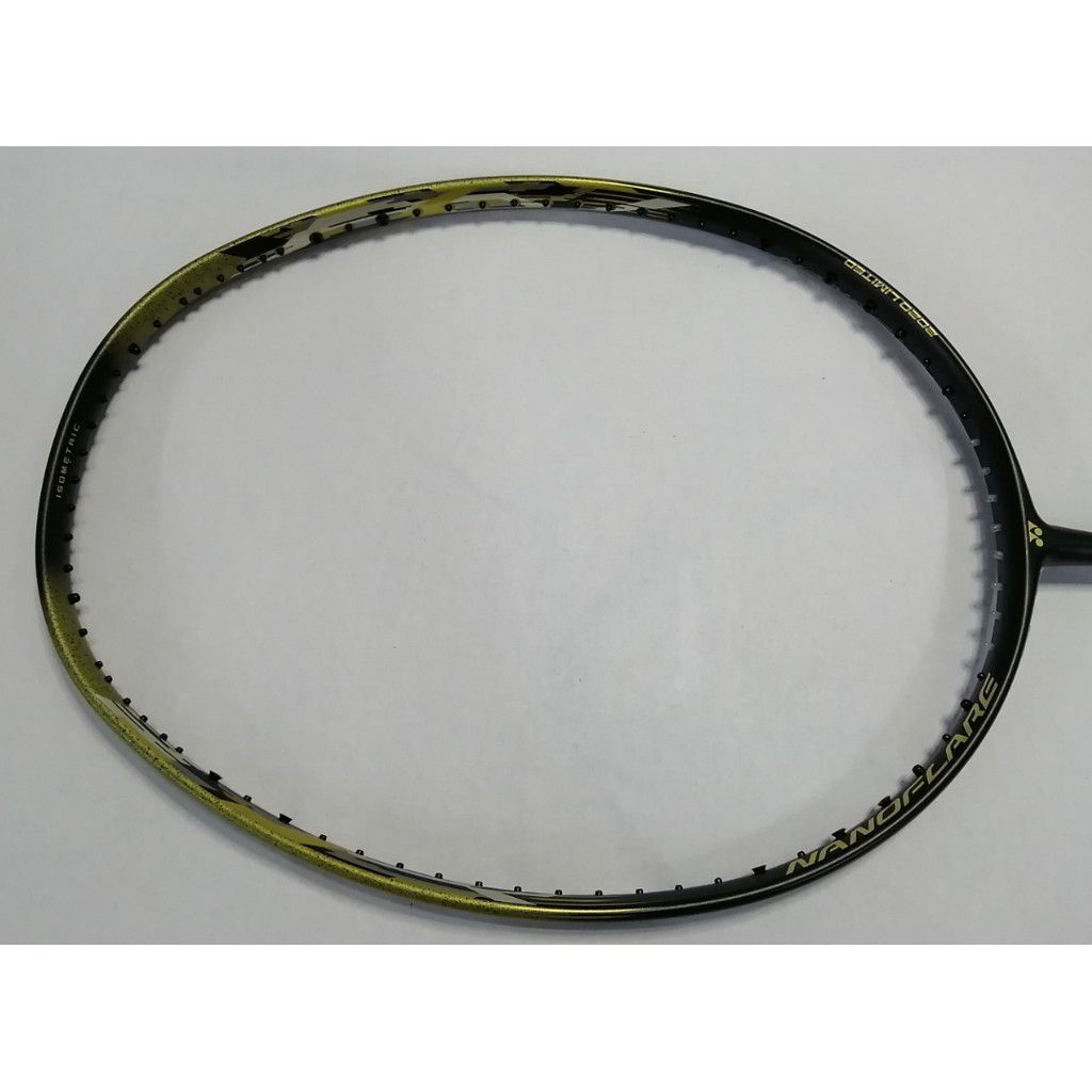 YONEX Nanoflare 700 Cyan/Gold Badminton Racket (Unstrung). 