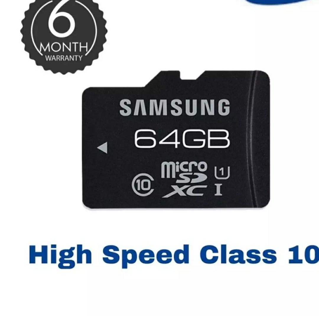 64 GB Memory Card Micro SD High Quality Class 10. 