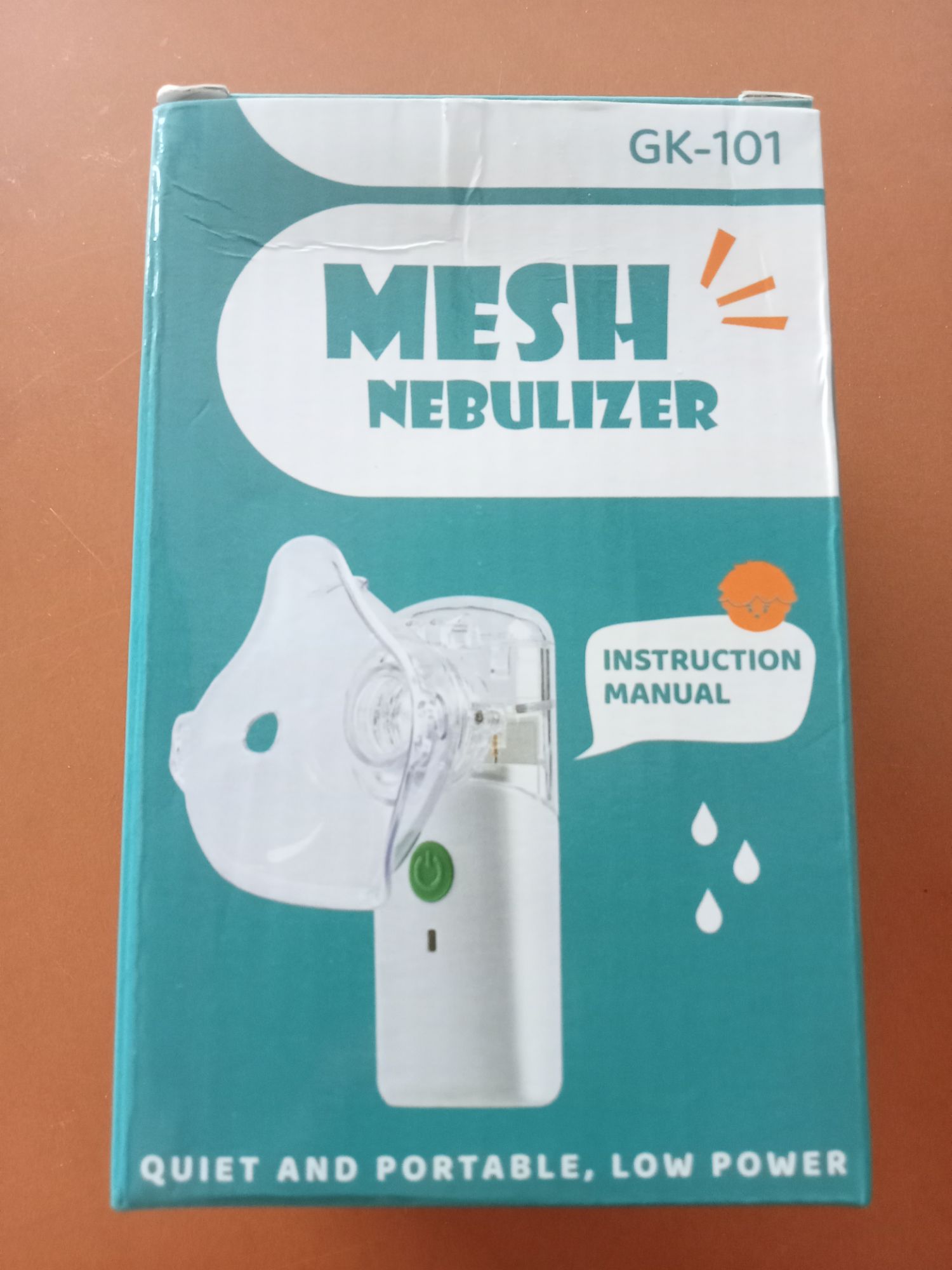Mesh Nebulizer GK-101 QUIT AND PORTABLE LOW POWER, instruction manual. 