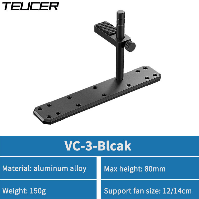 TEUCER VC-3 12/14cm Chassis Fan Position Aluminum Alloy Graphics Card Bracket Computer Case Accessories Prevent Droop Stand. 