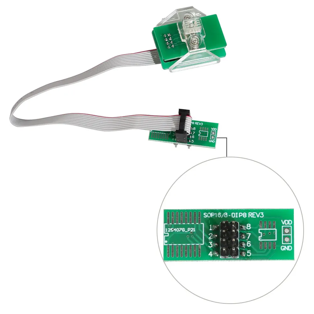 EEPROM Adapter 8Pin Line Clip Soic 8 sop8 test clip Eeprom Clip Socket Clip Supports XPROG V6.12/UPA/Orange/CG PRO 9S12/iProg. 