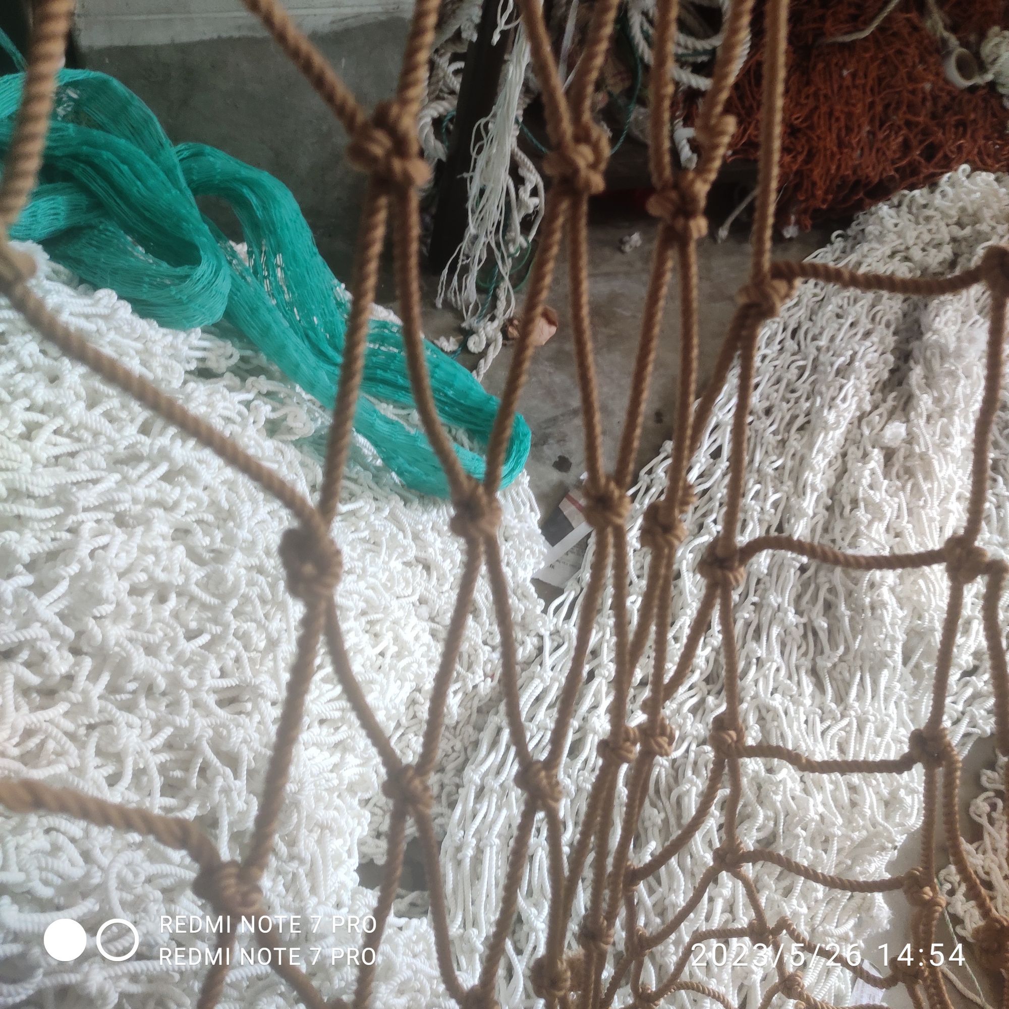 Safety net for construction project. 