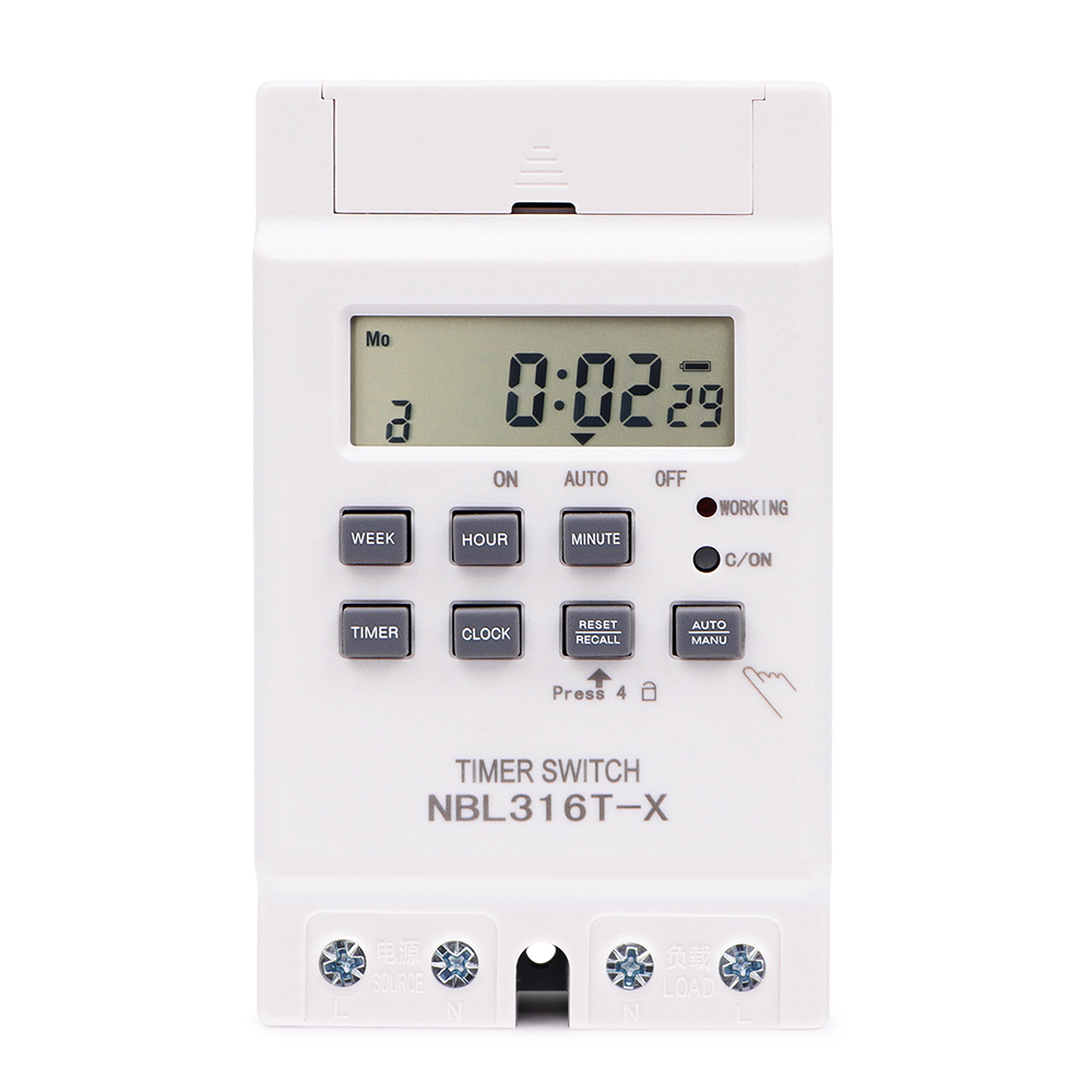 Digital Timer Automatic Programmable Time Switch 7 Days Weekly Relay ...