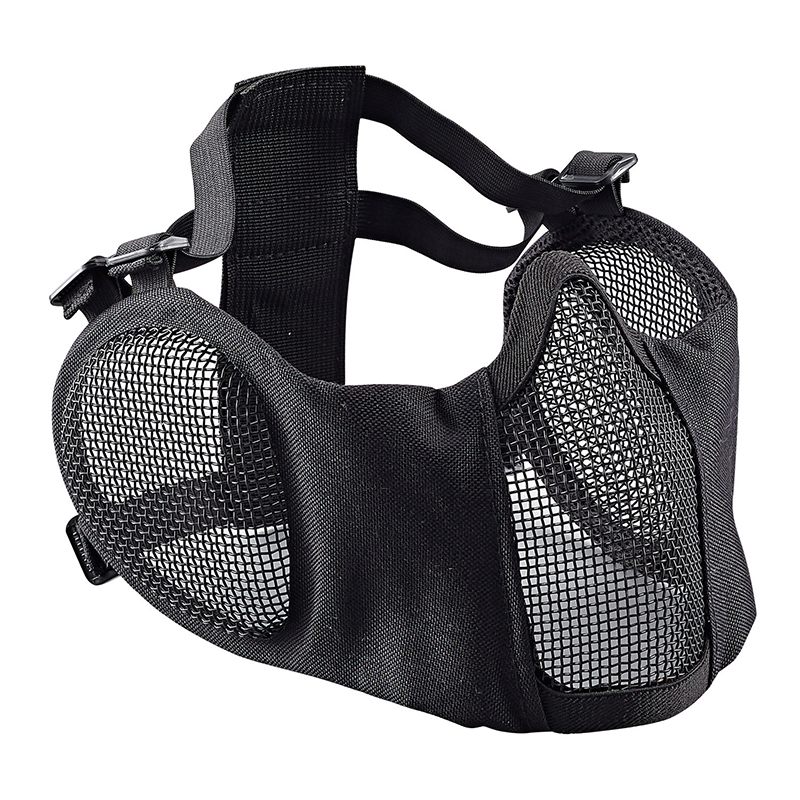 Tactical Airsoft Masks Metal Steel Net Mesh Protect Ears Mask Field Hunting Outdoor War Games Tactical Shooting Paintball Mask. 