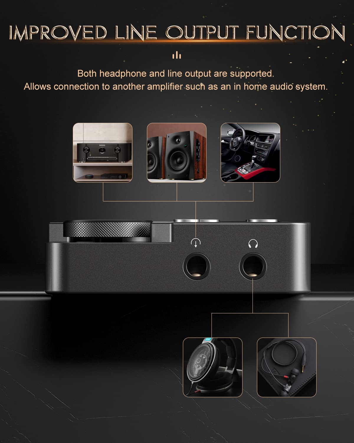 MP3 Player, Lossless DSD High Definition Portable Hi-Fi Digital Audio Music Player with 64GB Memory Card, Supports Up to 256GB. 