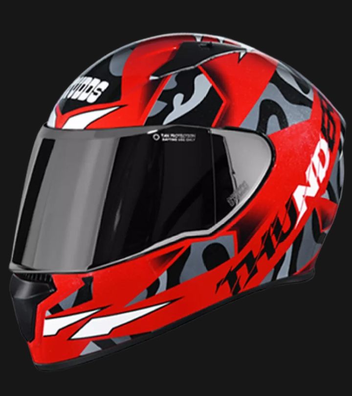 Stay Safe on the Road with a Studds Thunder Helmet in Matte Red - Easy To use and Clean, A Unique Choice For Your Safety. 