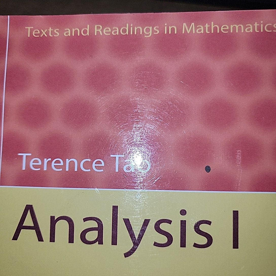 Analysis I By Terence Tao. 