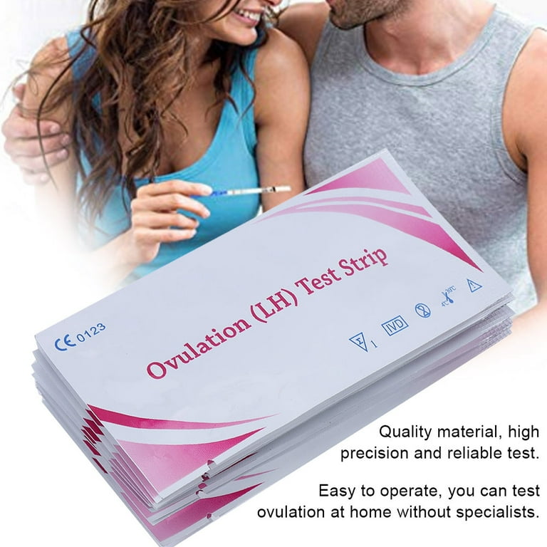 2 pieces of ovulation (LH) test strips . Early Home Urine detectionTesting Paper stick. ji test kits