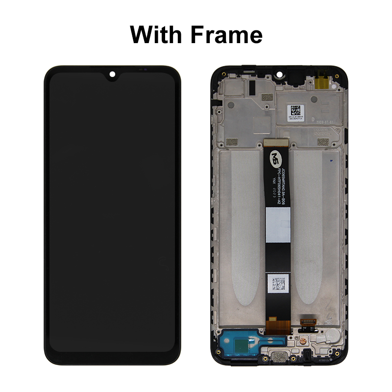 6.53'' For Xiaomi Redmi 9A Display LCD Touch Screen Digitizer For Redmi 9C LCD Replacement Parts With Frame. 
