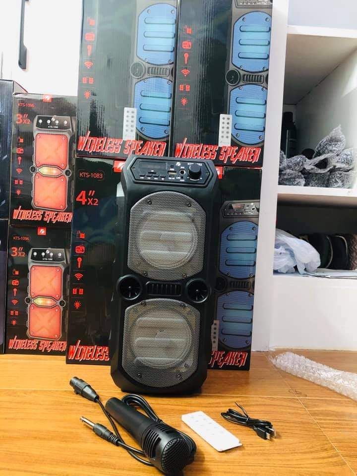 Karaoke Portable Wireless Bluetooth Speaker KTS-1083 With Remote. 
