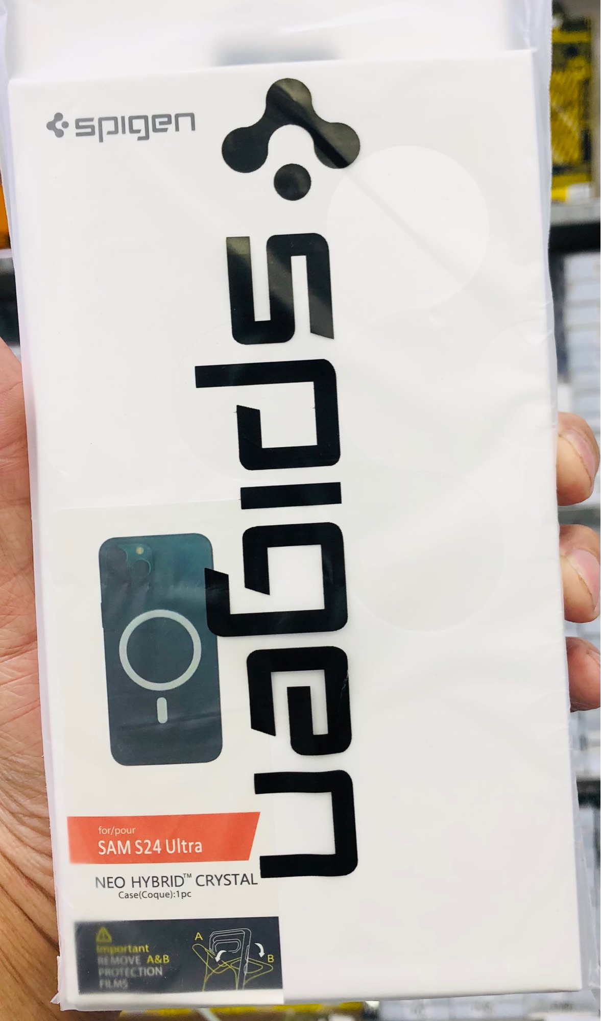 Spigen MagSafe official case for Samsung Galaxy S24 Ultra. 