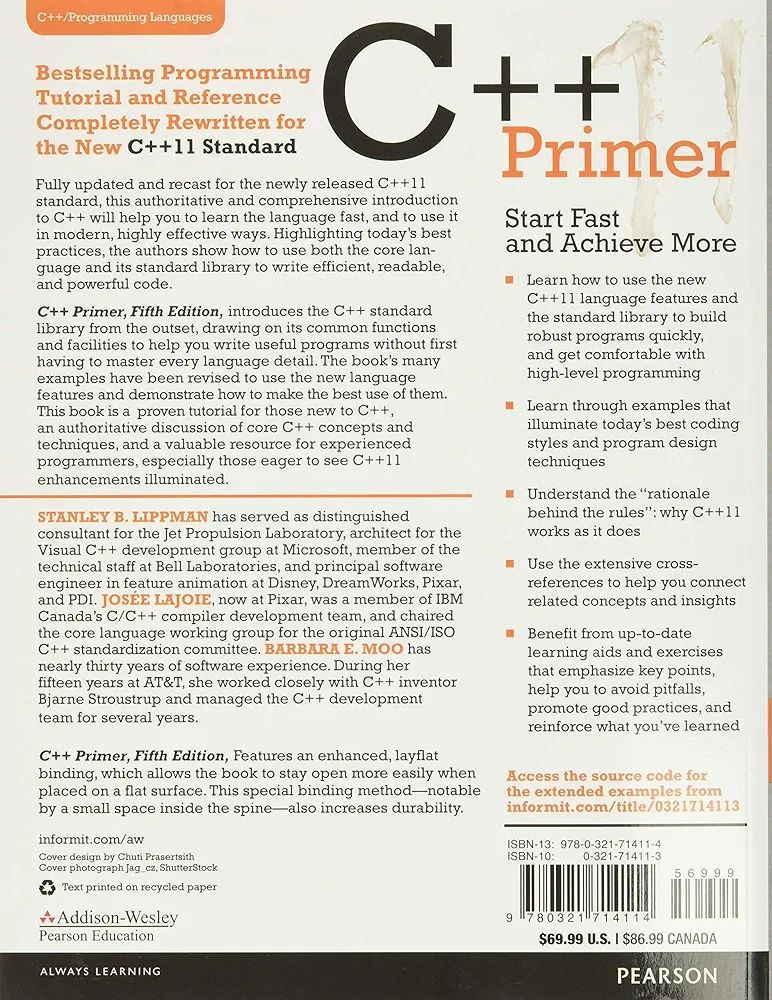 C++ Primer (5th Edition
). 