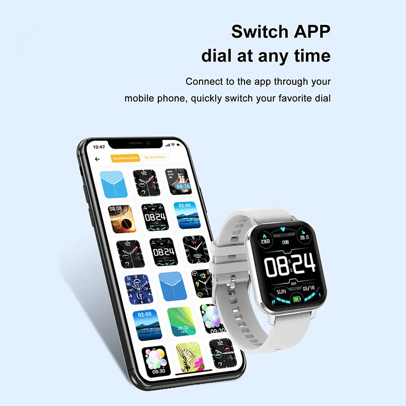 Zordai DTX Smart Watch IP68 Waterproof Sport Fitness NFC for Android IOS Bluetooth Call Heart Rate Smartwatch Watches DTNO.1. 