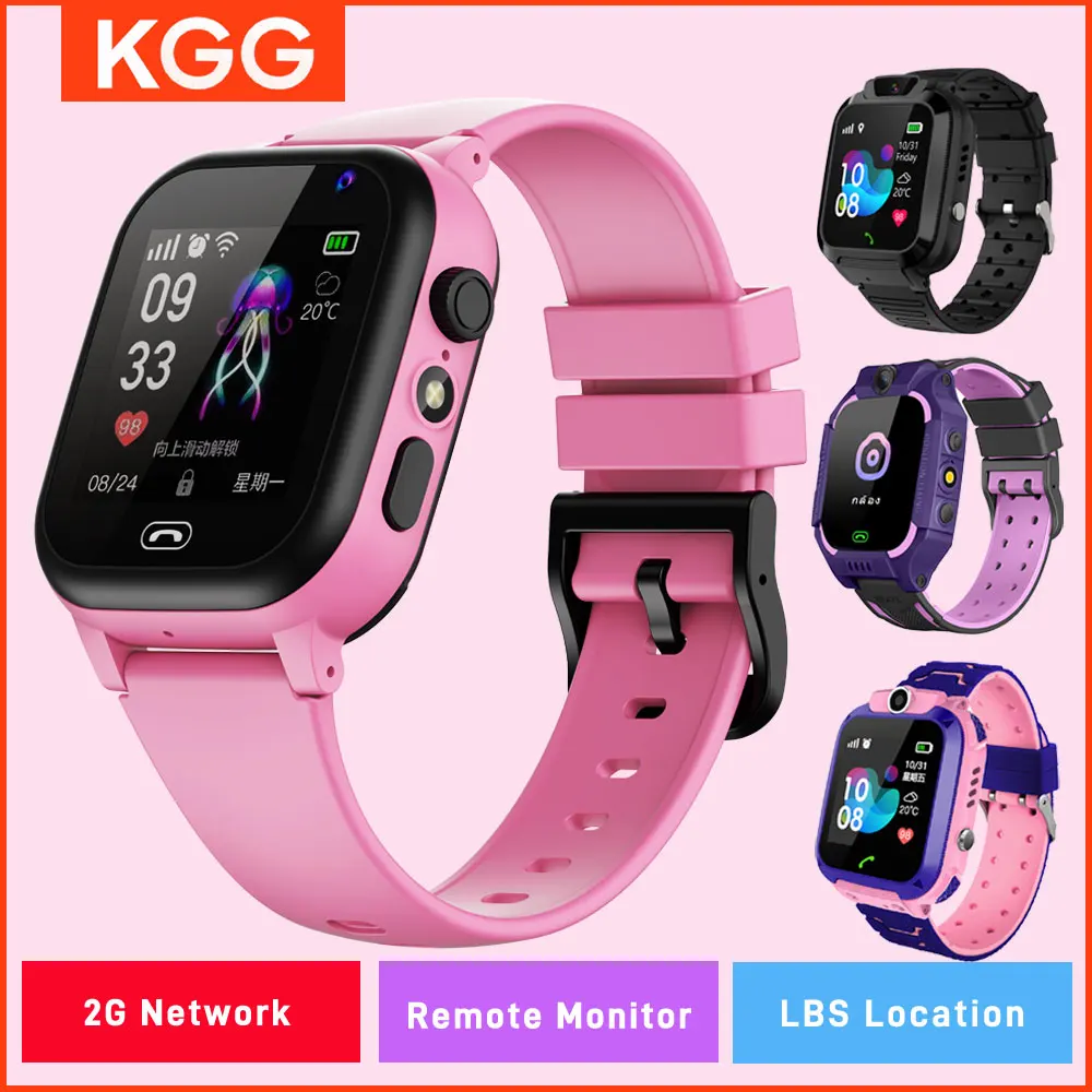  Kids Smart Watch Phone 4G Sim Card 2G Internet SOS LBS Location Call Child SmartWatch Camera Clock For Boys Girls s
