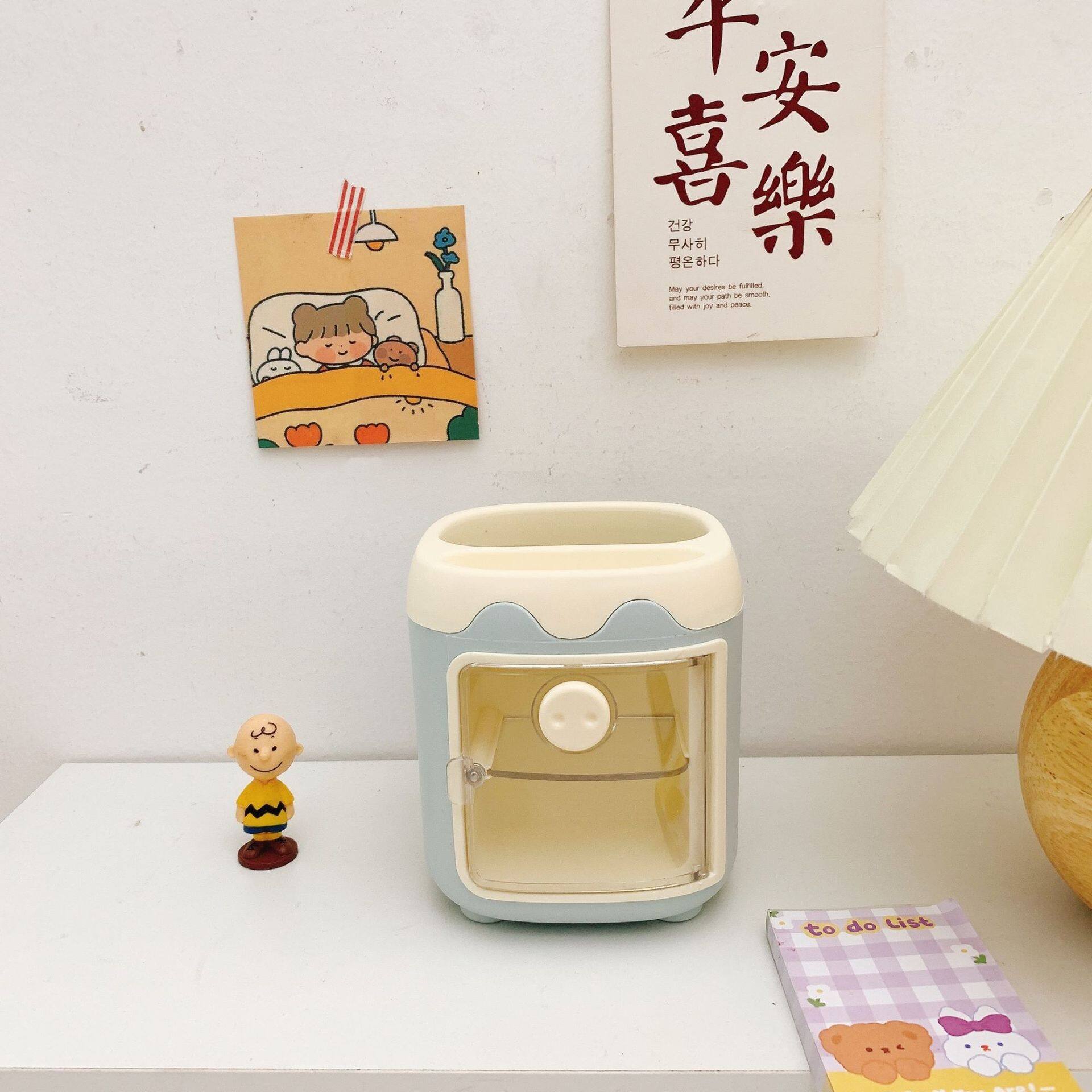 Cute pen holder desk organizer stationery Cute shape container Tabletop