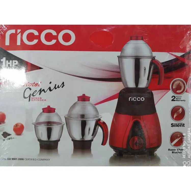Ricco Blender Mixer And Grinder Set - 1000 Watt, With 2Year Warranty,Meat Chopper, Juicer, Mixer,. 