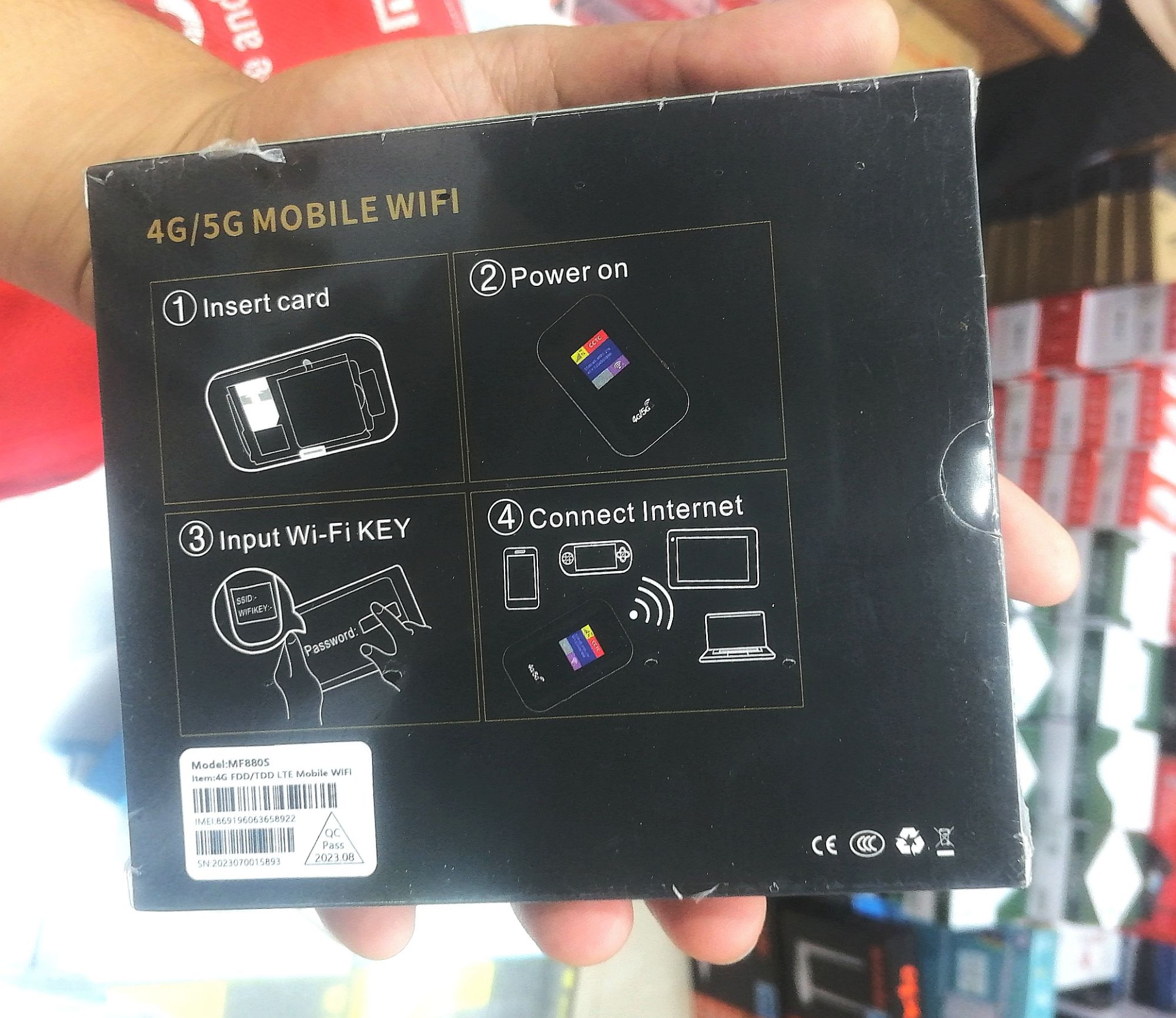 Wireless Pocket modem/ Router 4g lte with sim card for home Suitable for Laptop wifi portable carte sim DNXT MF880S. 