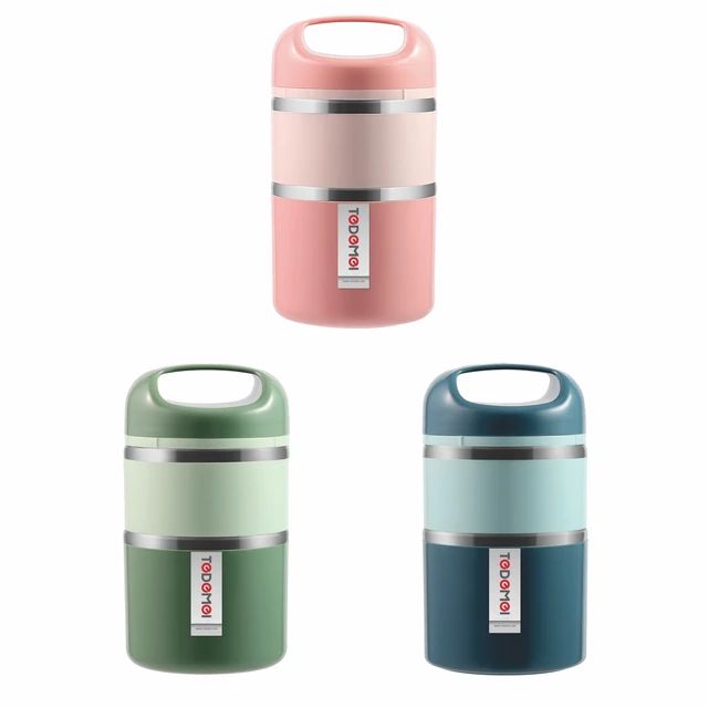 2 layer Tedemei Food Grade Stainless Steel Lunch Box. 