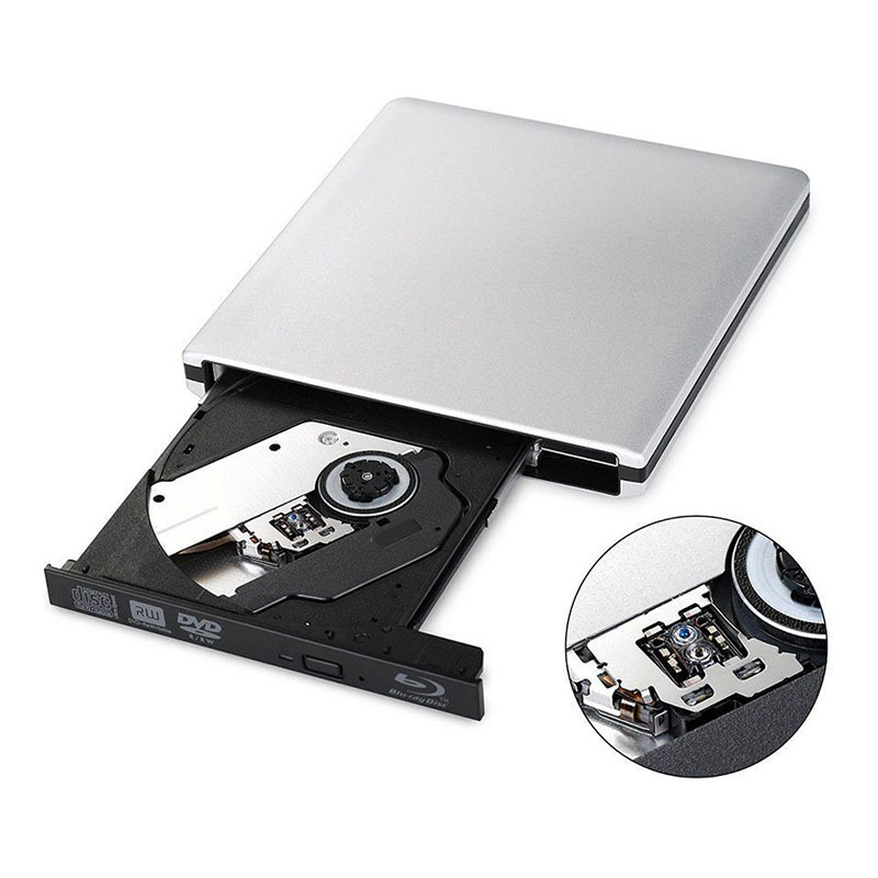 External USB3.0  Blu-Ray Burner Writer Optical DVD Drive BD-RE 3D Blu-Ray Reader  for Windows/MAC OS. 