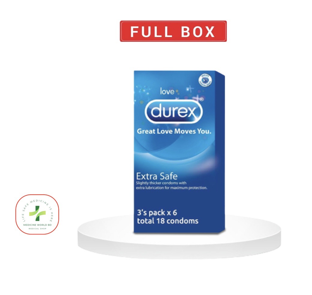 Durex - Extra Safe Condom- Full Box 18 pcs