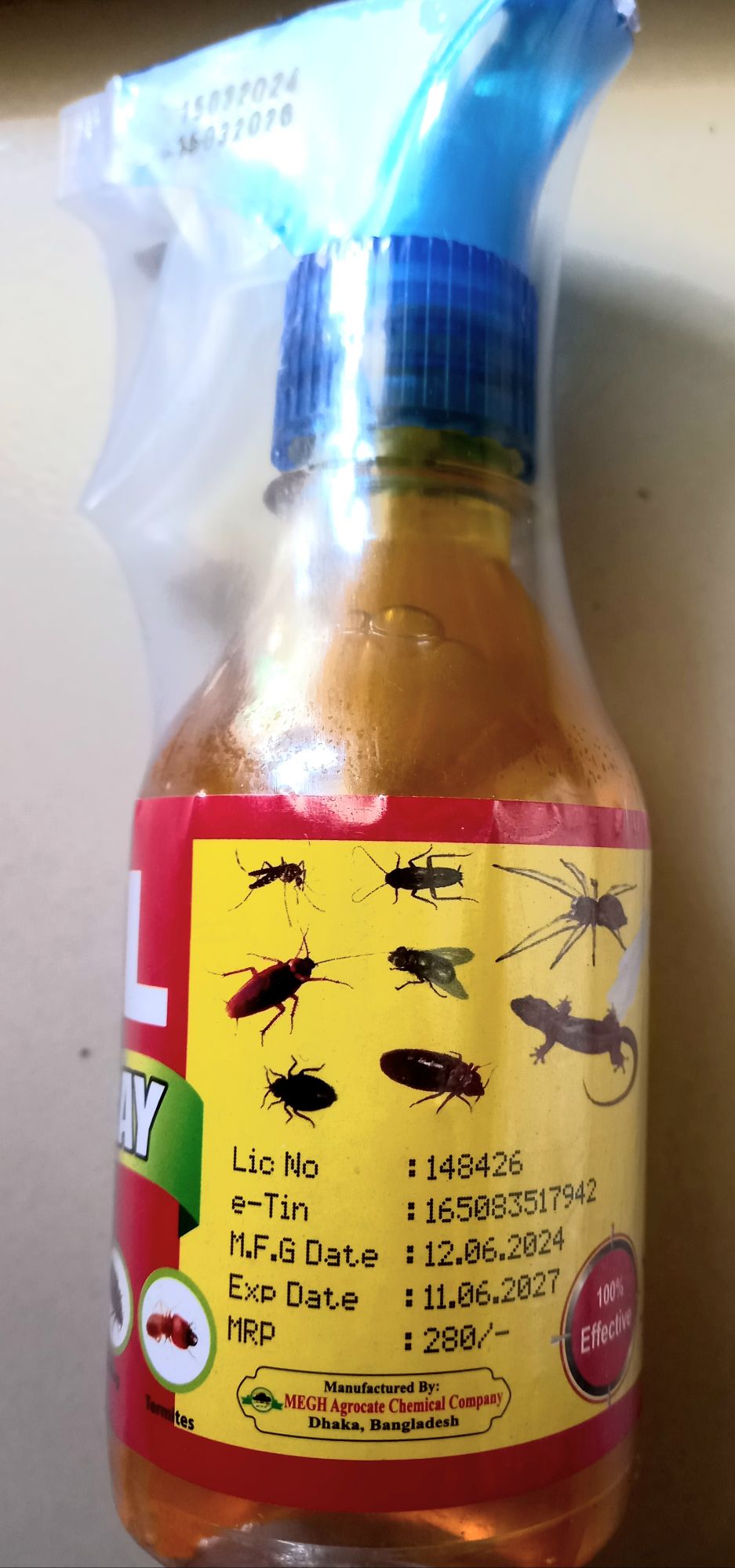 Charpuka Insect Bed Bug (Charpoka) control spray 100% satisfaction 250ml bed-bug ...