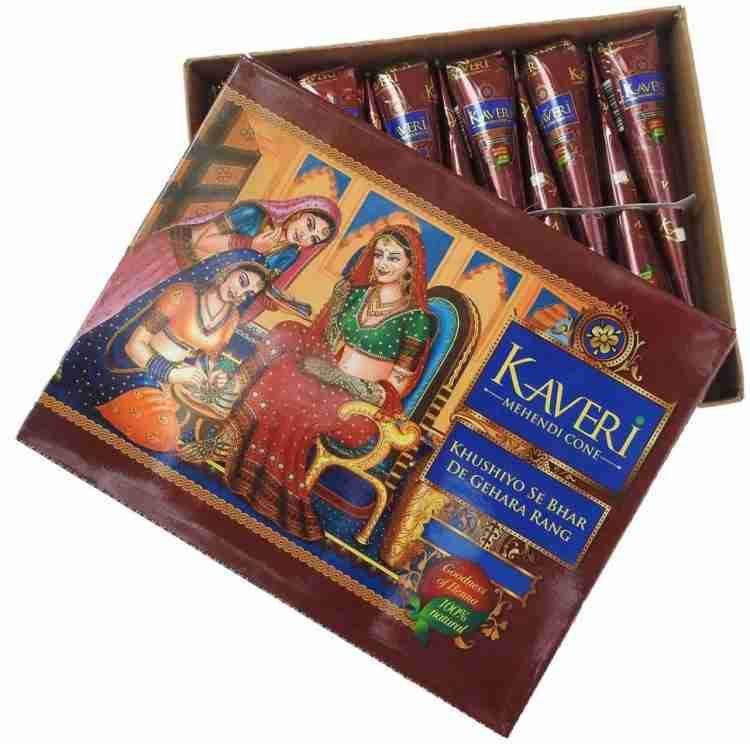 Natural Kaveri Temporary Tattoo Mehandi Herbal Henna Cones Body Art Kit -  Julia McKee