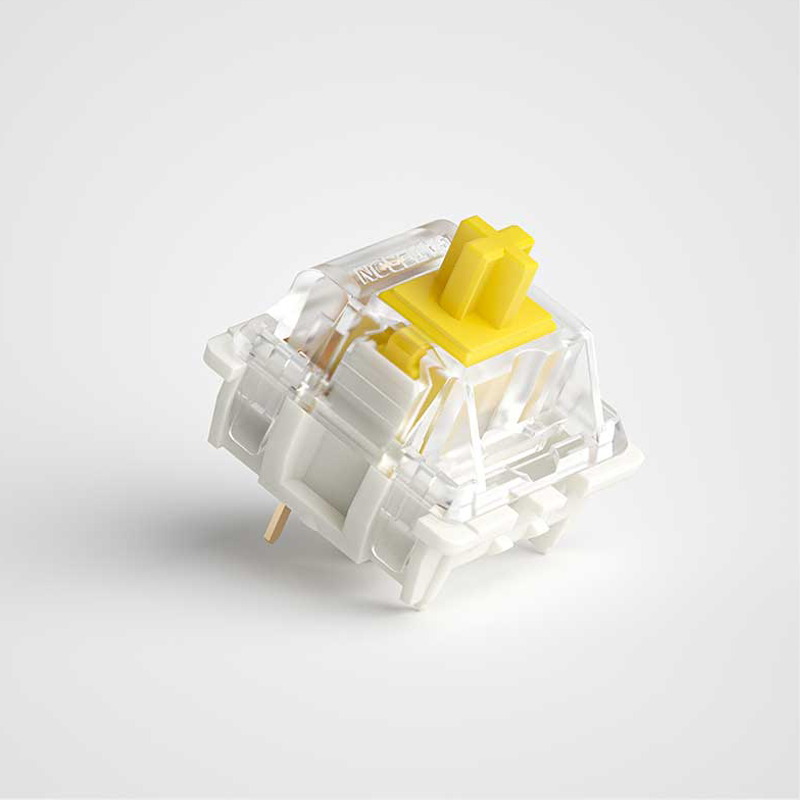 JYBMAK Gateron Pro Yellow Switch Linear Handle Operating Pressure 50gf Mechanical Keyboard accessories 3PIN. 