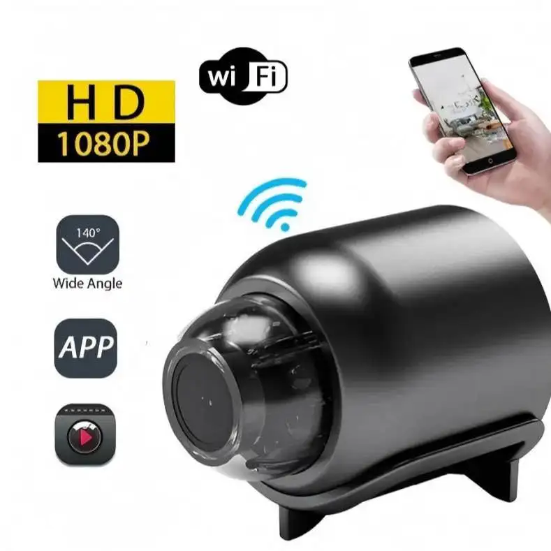 X-5 Mini WiFi Camera | HD 1080P Portable Security Camera | Night Vision Motion Detection | Indoor Home Office Surveillance