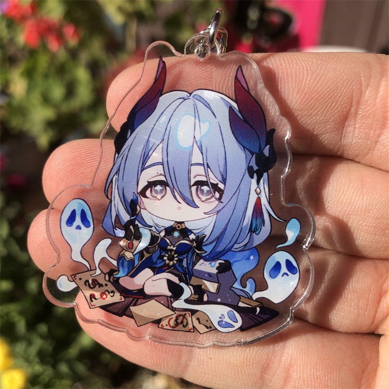 Honkai: Star Rail Yinzhi Jingliu HuoHuo Guinaifen Cosplay Costume Accessories Anime Game Badge Keychain Pendant Prop. 