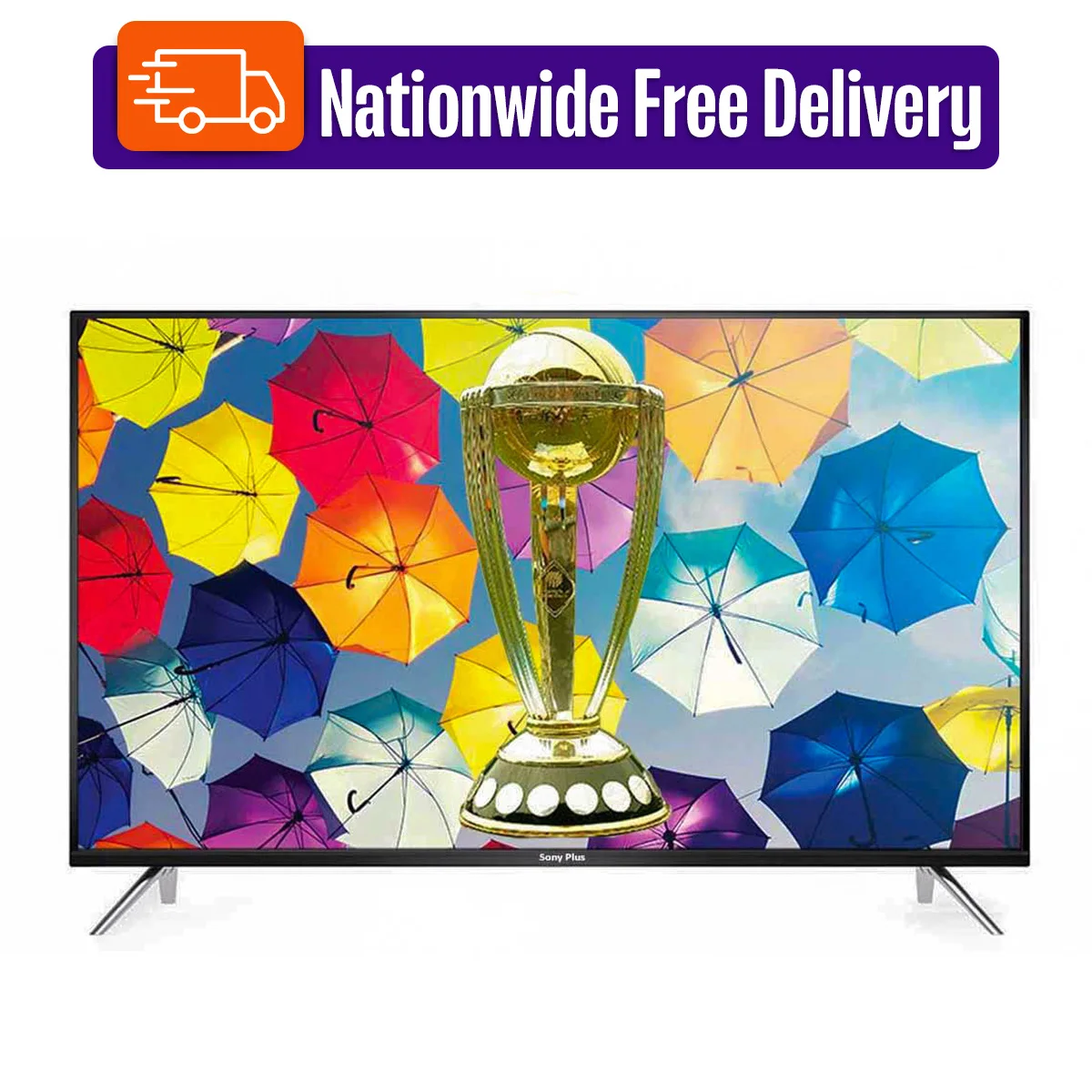 Sony Plus 43'' 4K Supported Android Smart Television Wi-Fi Hd Led TV 4K Supported RAM 2GB ROM 16GB Android version 12.0 Built-In