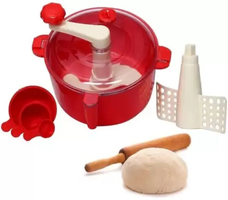 Atta Roti Dough Maker- for Home Tool - Atta Maker, Atta Machine, Atta Maker (red). 
