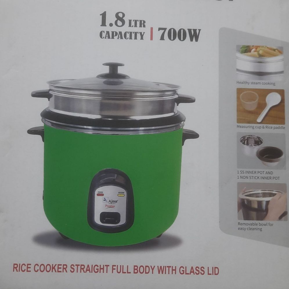 Prestiege rice cooker 1.8 Liter MULTICOLOR. 