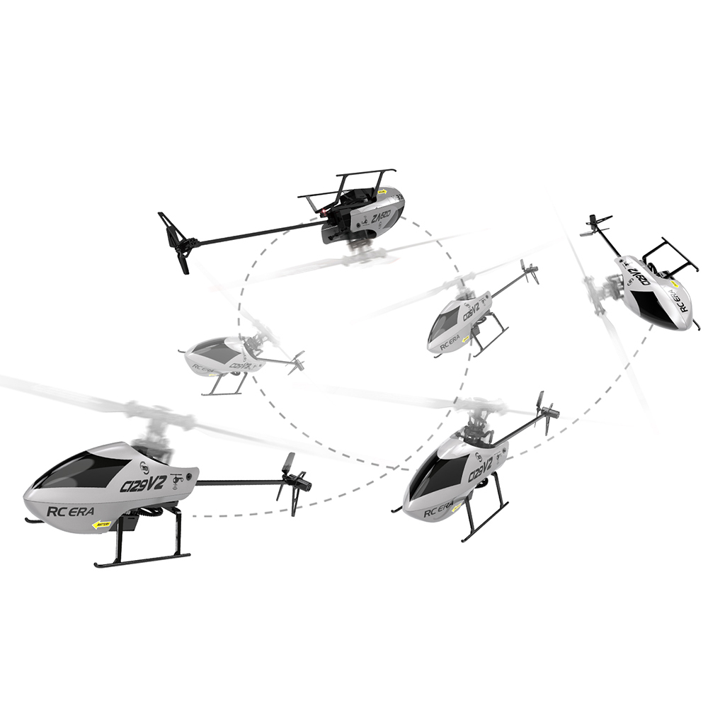 RC ERA C129 V2 One Click 3D Flip RC Helicopter 4ch Stable Flight Remote Control Drone Airplane Hobby Toys for Beginner. 