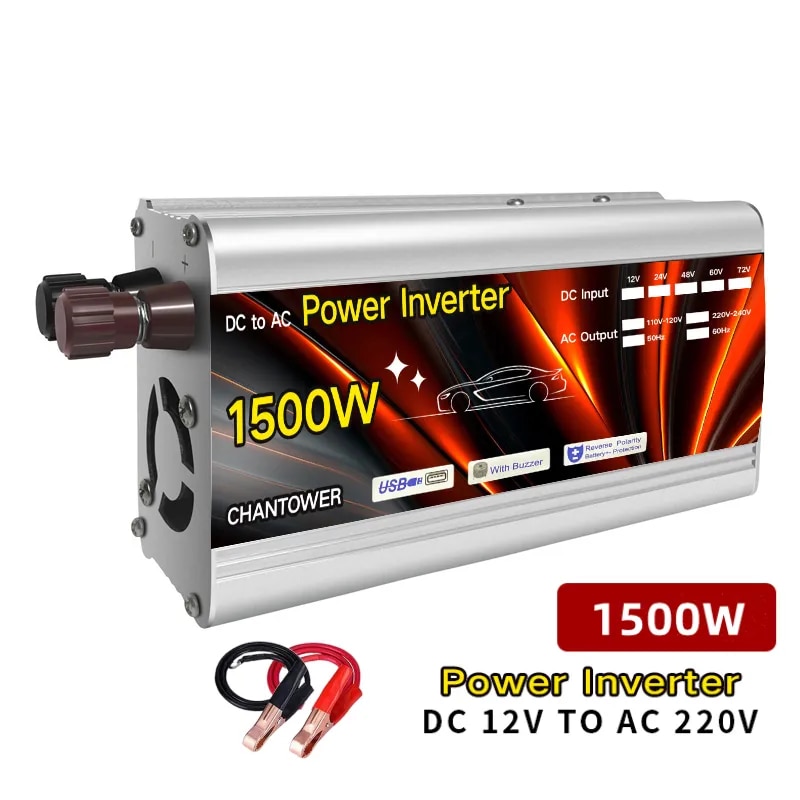 Inverter 12v 220v Solar Inverter 500W 1000W 1500W 2000W Portable