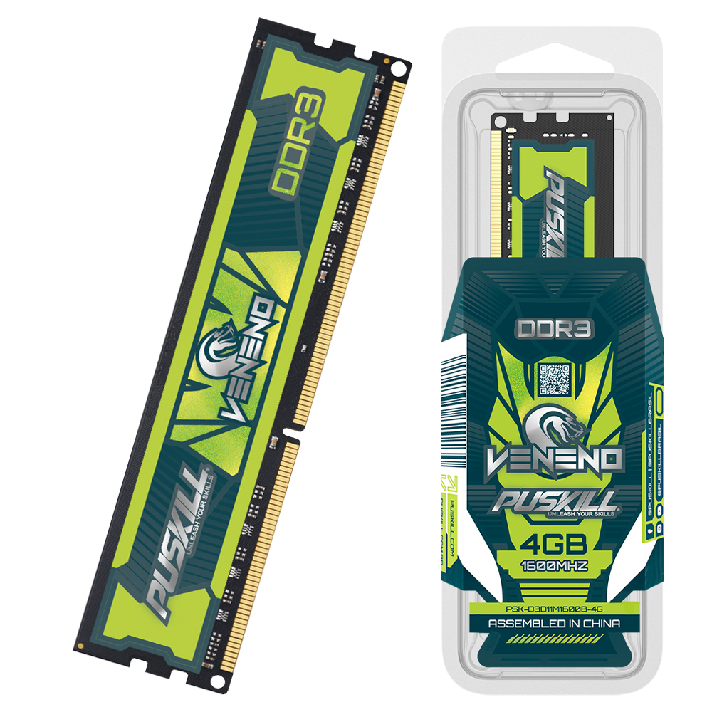 10 PCS PUSKILL Desktop Memoria Ram DDR3 8GB 4GB 2GB 1.5V 240 Pin PC3 1600MHz 1333MHz Udimm Memory Wholesale. 