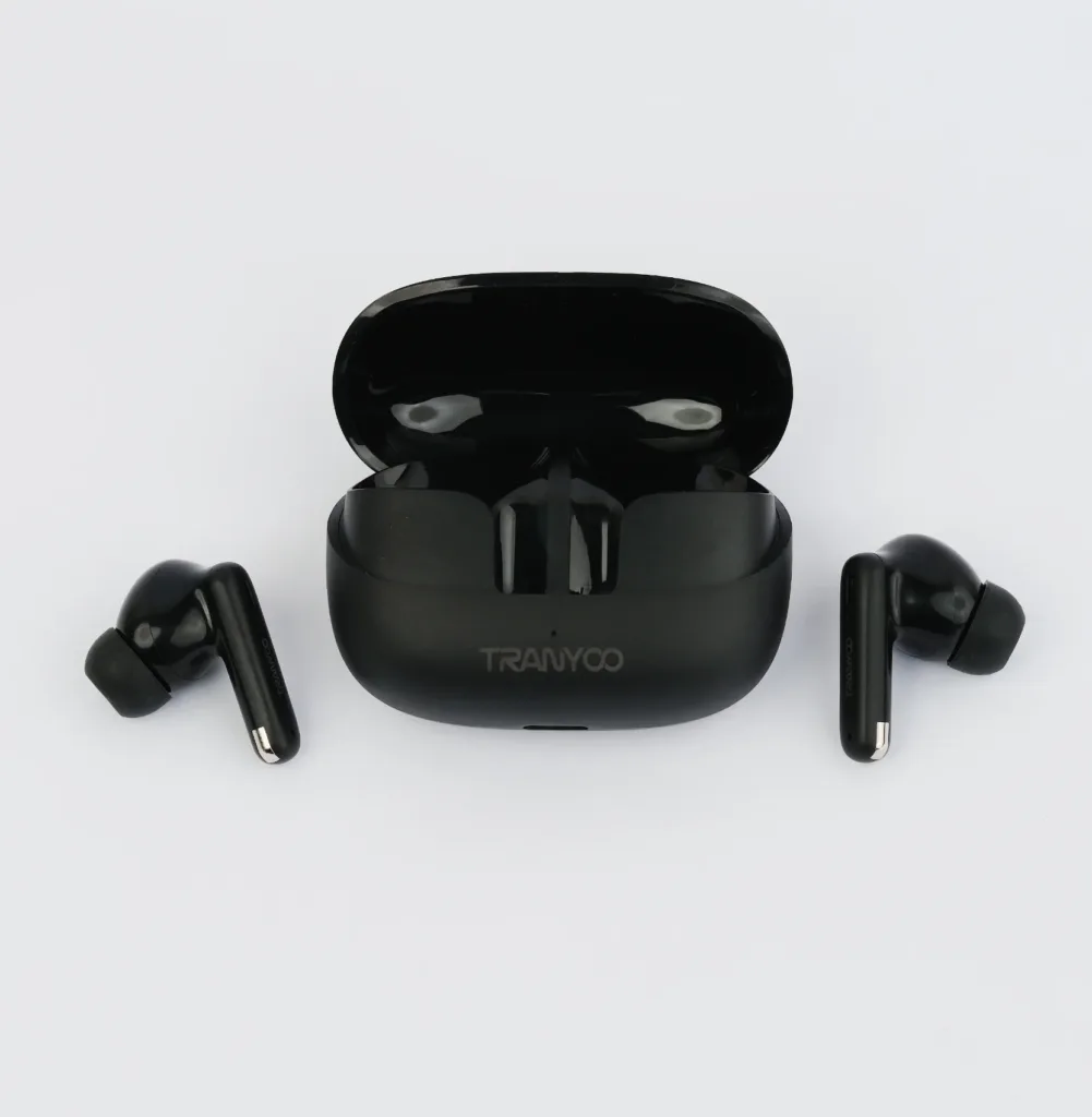 TRANYOO T M26 Wireless TWS Bluetooth Earbuds with High Bass, Noise Reduction, Touch Control, and 250mAh Battery