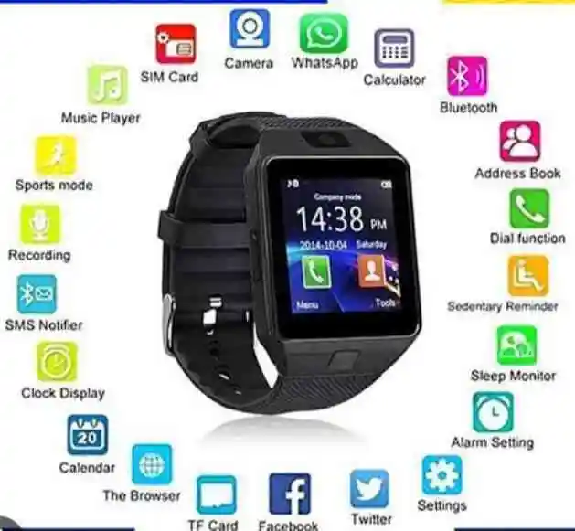 DZ09 Sim Memory Supported Smart Watch