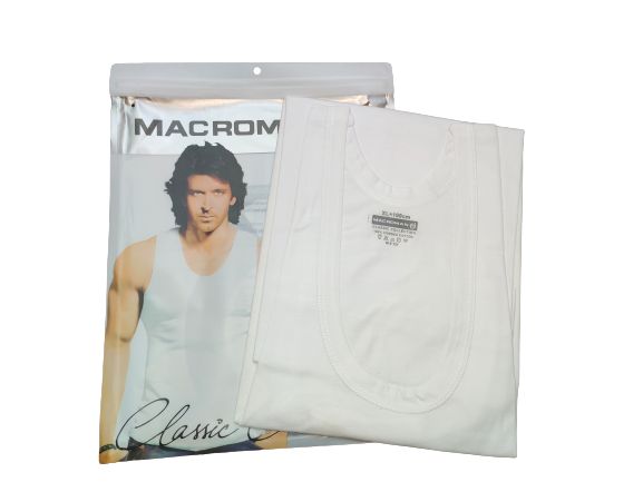 MACROMAN Indian Undershirt Premium Sandos Ganji / T-shist for men