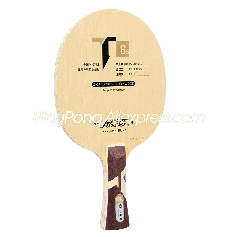 Original YINHE T8S Hinoki ALC Carbon Table Tennis Blade Racket  T8 S Loop Offensive Spin Speed Ping Pong Bat Paddle. 