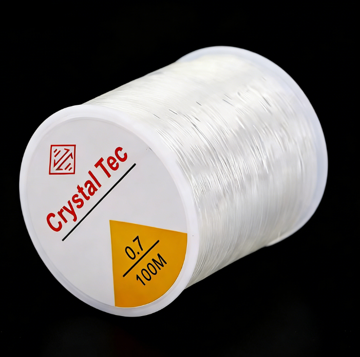 1 Roll Round Transparent Fish Wire Elastic Wire Crystal Line DIY Beaded Elastic Rope Jewelry Accessories Wholesale